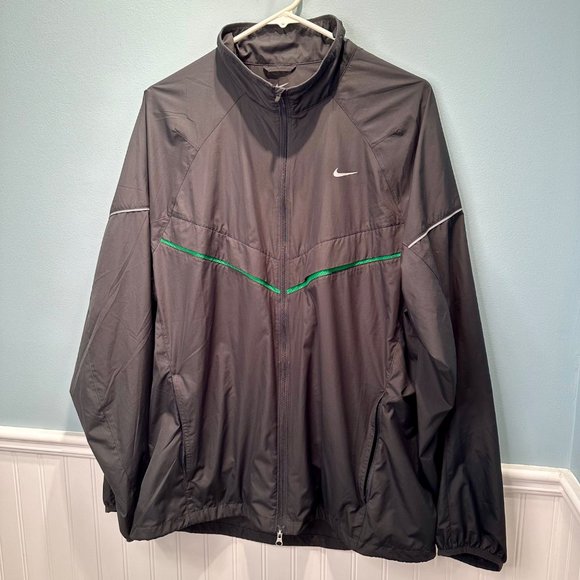Nike Size Large Spring Windbreaker Training Running Track Jacket Black - Picture 2 of 16